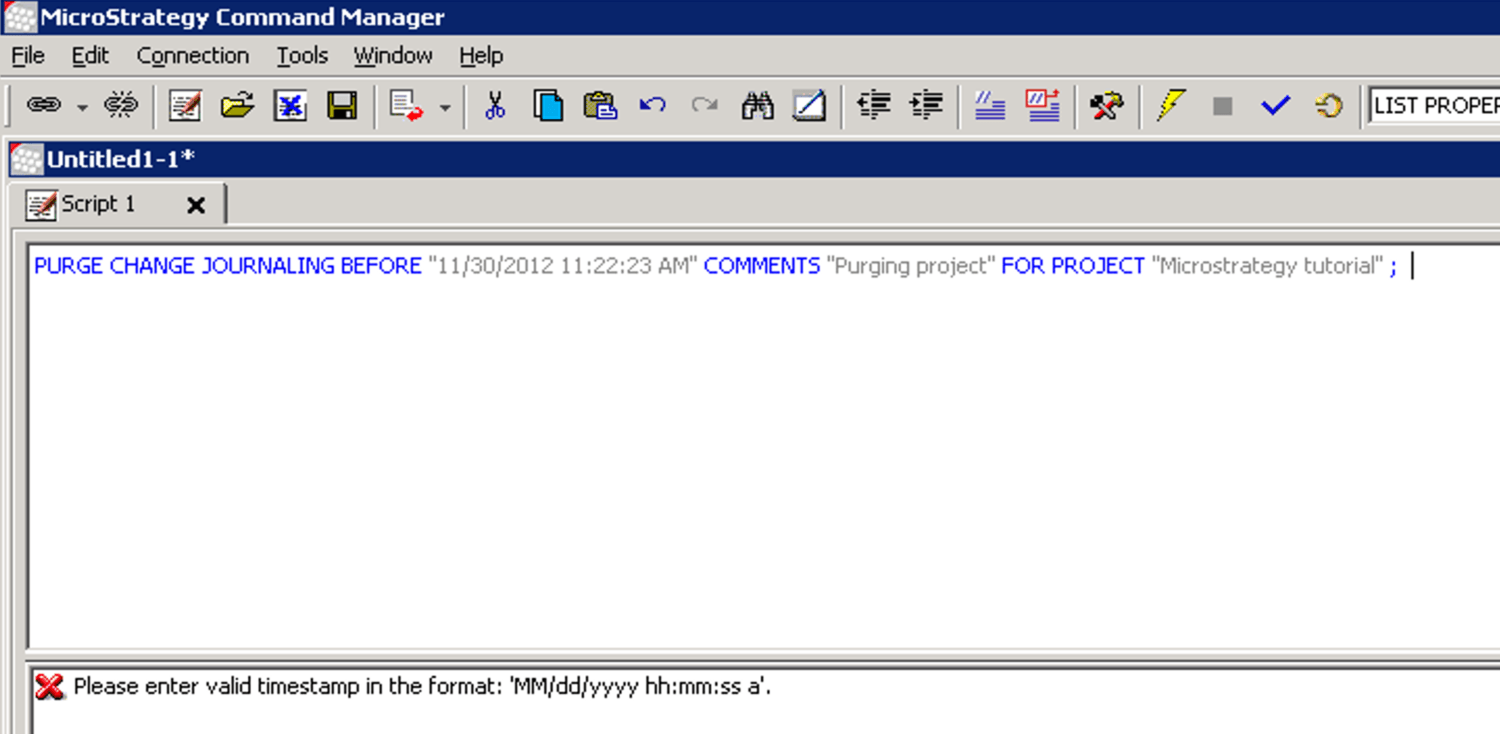 KB439358: Error message 'Please enter valid timestamp in the format ...