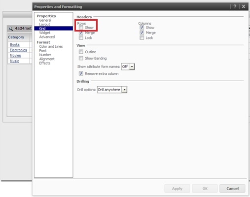 Microstrategy Library Panel Stack KB42726: Columns are missing on one of the grids when a dashboard with ...