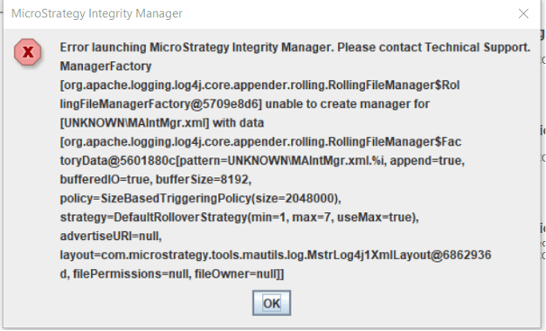 Microstrategy Integrity Manager Icon KB485126: Cannot launch MicroStrategy Integrity Manager after upgrading ...