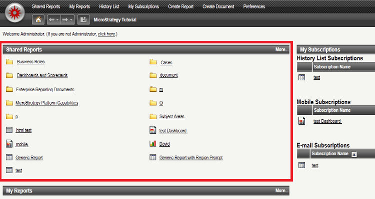 Microstrategy Web Edit Report KB42126: How to change the number of documents that display on the ...