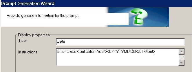 Prompt Microstrategy KB45964: How to enable HTML in prompt instructions in MicroStrategy Web?